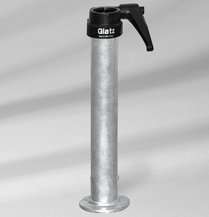 Tube de fixation Z en acier zingué de Glatz Ø48/55