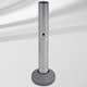 Tube de fixation M4, P+ en acier inoxydable de Glatz