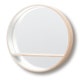 Miroir CONSOLE, Ø125, Blanc