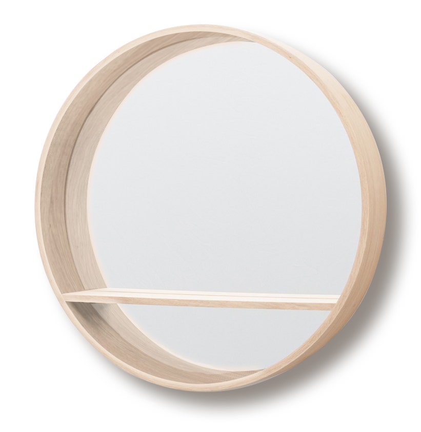 Miroir Console de Drugeot, diametre 125, interieur chêne Miroir Console de Drugeot, diametre 125, interieur chêne