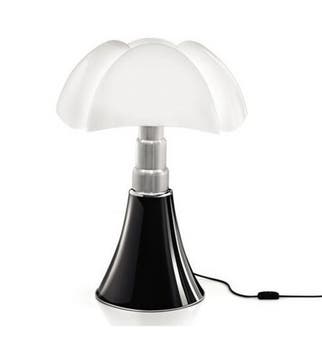 Lampe à poser PIPISTRELLO de Martinelli Luce, Noir brillant Lampe à poser PIPISTRELLO de Martinelli Luce, Noir brillant