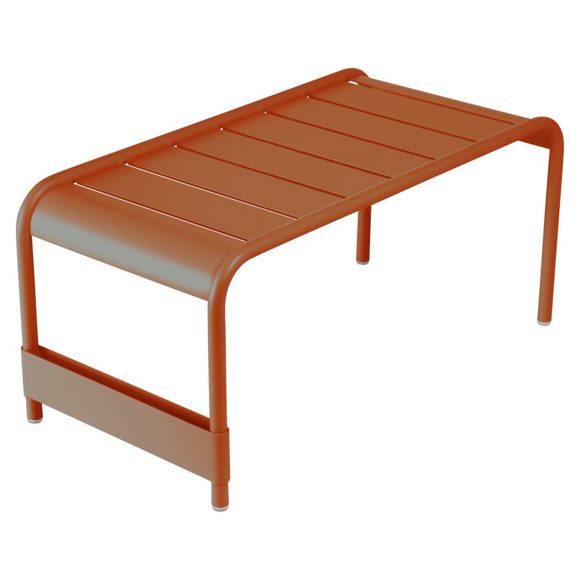 Grande table basse LUXEMBOURG de Fermob, Orange confite Grande table basse LUXEMBOURG de Fermob, Orange confite