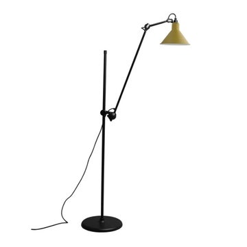 Lampadaire articulé N°215 de DCW, Jaune