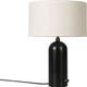 Lampe de table GRAVITY, Blackened Steel, Abat-jour canvas