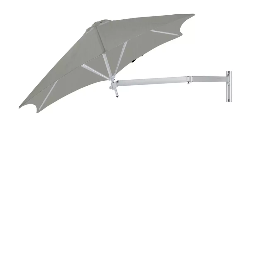 Parasol PARAFLEX NEO Ø.270 cm de Umbrosa, Tissu Solidium, Grey