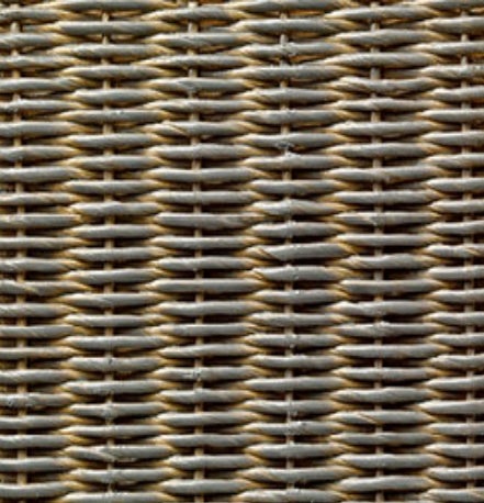 Fauteuil lounge ALEX de Vincent Sheppard, Tressage en loom Grey Wash, Sans coussin