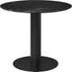 Table 2.0, Base noire, Ø110, Black Marquina Marble