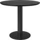 Table à manger 2.0 de Gubi, Ø 130 cm, Structure noire, Black Stained Ash Semi Matt Lacquered
