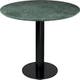 Table à manger 2.0, Ø 150 cm, Structure noire, Marbre vert