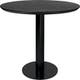 Table à manger 2.0, Ø 150 cm, Structure noire, Black Stained Ash Semi Matt Lacquered