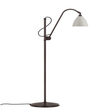 Lampadaire BESTLITE BL4 de Gubi, Structure en laiton noir, Blanc mat