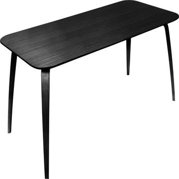 Table rectangulaire de Gubi, 100 x 200 cm, Noir