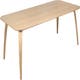 Table rectangulaire de Gubi, 100 x 200 cm, Chêne
