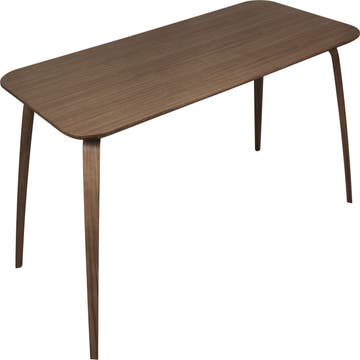 Table rectangulaire de Gubi, 100 x 200 cm, Noyer