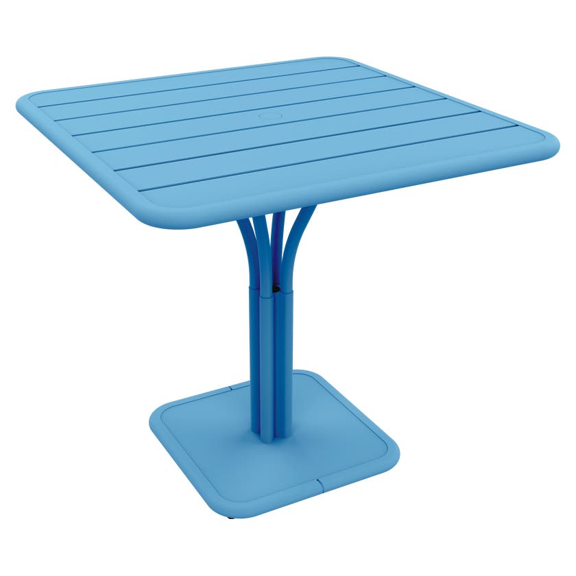 Guéridon LUXEMBOURG 80 x 80 cm de Fermob, Bleu maya Guéridon LUXEMBOURG 80 x 80 cm de Fermob, Bleu maya