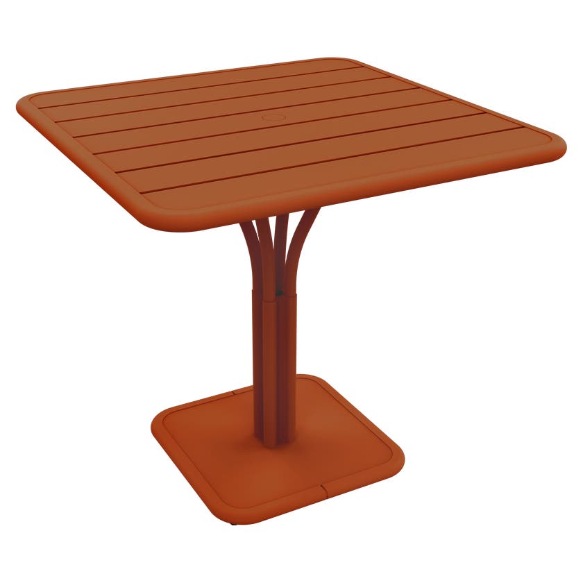 Guéridon LUXEMBOURG 80 x 80 cm de Fermob, Orange confite Guéridon LUXEMBOURG 80 x 80 cm de Fermob, Orange confite