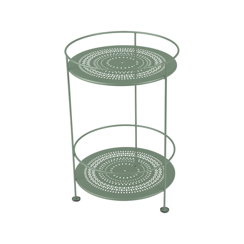 Gueridon Guinguette de Fermob, Plateaux perforés, Cactus Gueridon Guinguette de Fermob, Plateaux perforés, Cactus