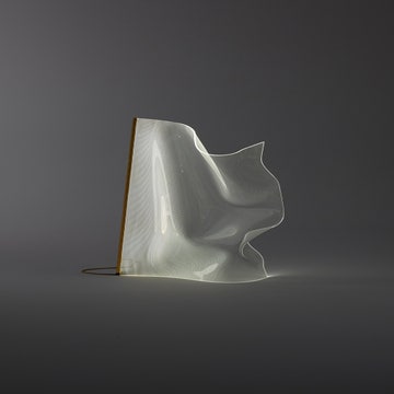 Lampadaire GWEILO QIN PE ARGENT ANODISÉE de Parachilna
