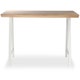 Table ALBERT A de Vincent Sheppard, 200 x 100 cm, Piétement blanc, Finition chêne naturel