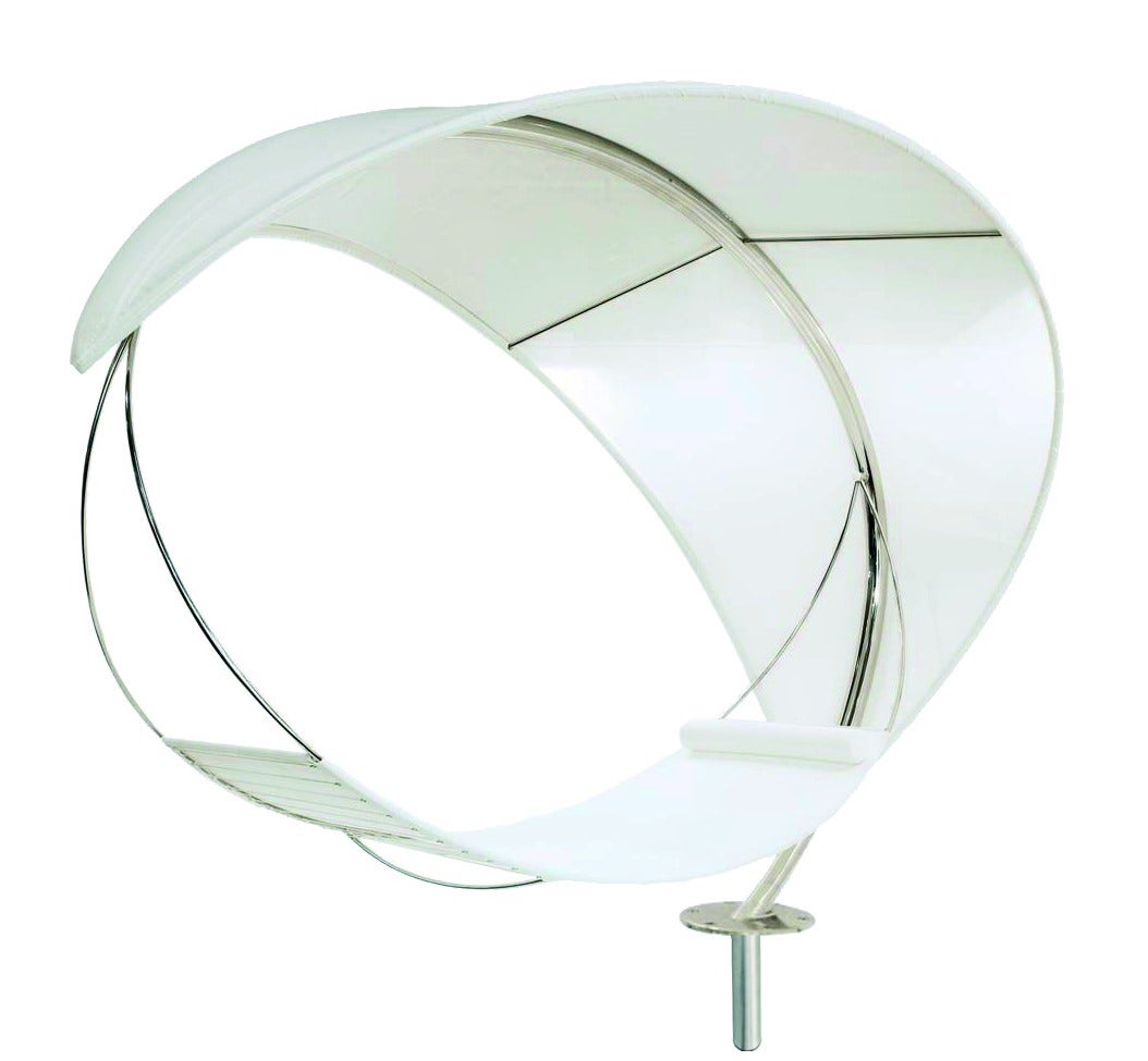 Hamac WAVE et sa base de Royal Botania, Base sable, Blanc