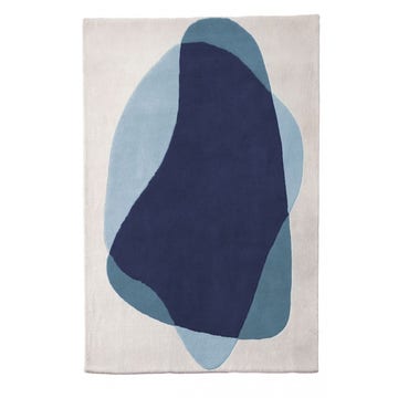 Tapis SERGE de Hartô, 220 x 180 cm, Bleu gris