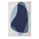 Tapis SERGE de Hartô, 220 x 180 cm, Bleu gris