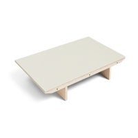 Extension pour table à rallonge CPH30 de Hay, 50 x 80 cm, Structure chêne vernis naturel, Plateau lino blanc cassé