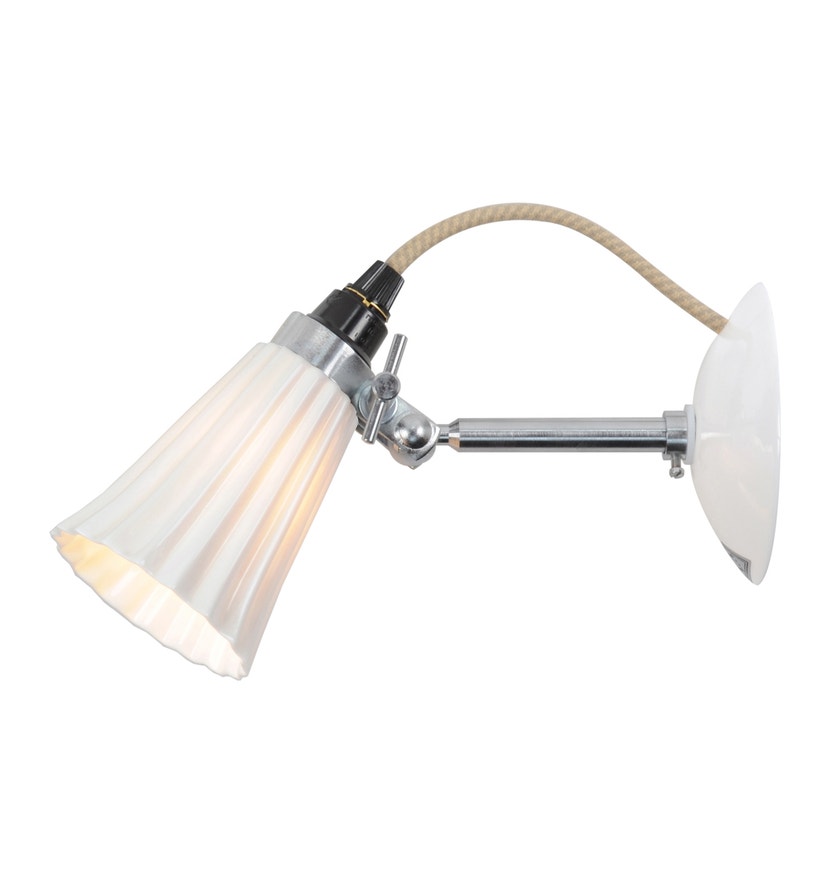 Applique HECTOR SMALL PLEAT d'Original BTC, Blanc naturel