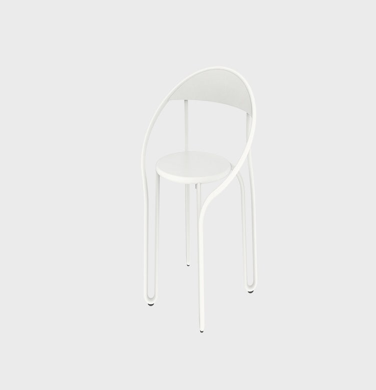 Chaise HUGGY BISTRO de Maiori, Blanc