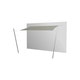 Voile d'ombrage rectangulaire INGENUA 500 x 300 cm + Piliers avec supports 80° + Kits mural, Tissu Solidium, Grey