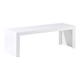 Table basse INVISIBLE SIDE de Kartell, Blanc brillant, L.120 x H.40 x P.40 