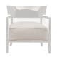 Chaise CARA, Structure Ivoire, Revêtement uni Beige