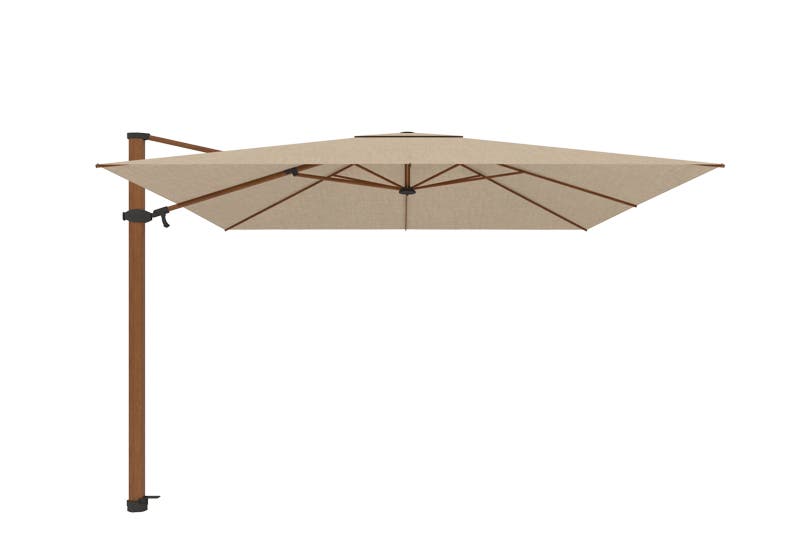 Parasol déporté ANTEGO de Jardinico, 300 × 300 cm, Structure alu teck, Toile latte Parasol déporté ANTEGO de Jardinico, 300 × 300 cm, Structure alu teck, Toile latte