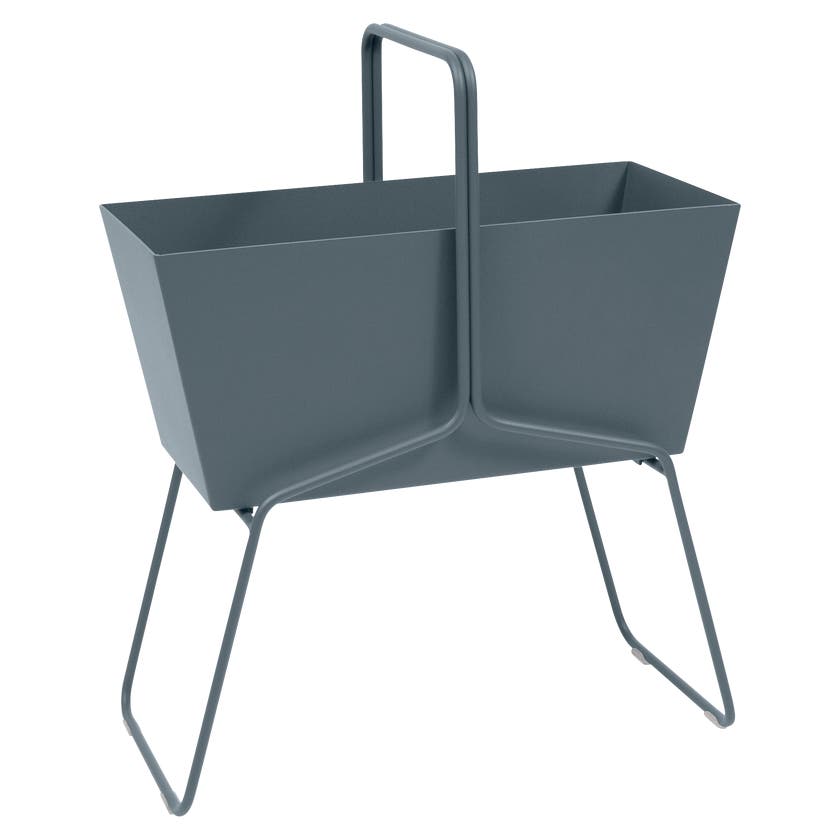 Jardinière haute BASKET de Fermob, Gris orage Jardinière haute BASKET de Fermob, Gris orage