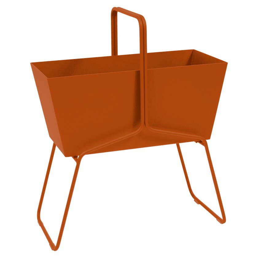 Jardinière haute BASKET de Fermob, Orange confite Jardinière haute BASKET de Fermob, Orange confite