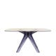 Table SIR GIO Carrée, Pieds fumé, Jaune
