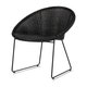 Fauteuil JOE de Vincent Sheppard, Piètement noir, Assise noire