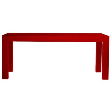 TABLE RECTANGULAIRE JUT 180, Rouge de VONDOM
