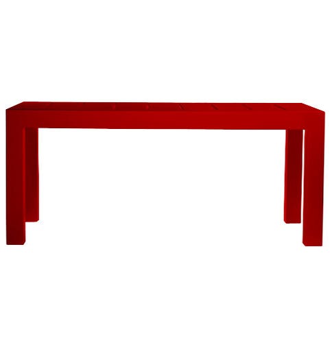 TABLE RECTANGULAIRE JUT 180, Rouge de VONDOM