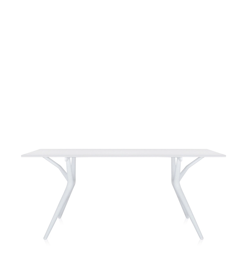 Table SPOON de Kartell, 140 x 74 cm, Blanc
