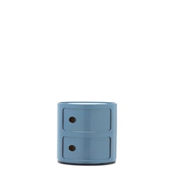 Meuble de rangement COMPONIBILI, 2 compartiments, Bleu clair
