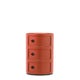 Meuble de rangement COMPONIBILI, 3 compartiments, Orange