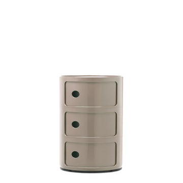 Meuble de rangement COMPONIBILI, 3 compartiments, Dove gris