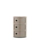 Meuble de rangement COMPONIBILI, 3 compartiments, Dove gris