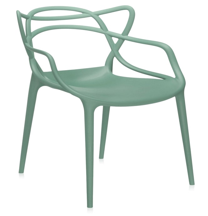 Chaise MASTERS de Kartell, Vert sauge
