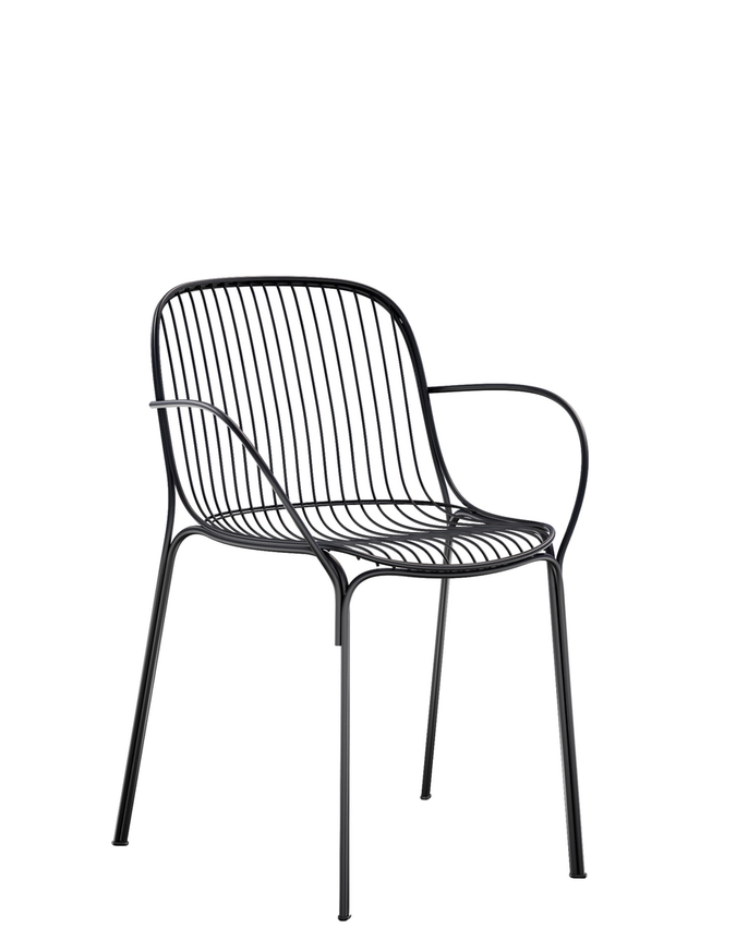 Fauteuil de table extérieur HIRAY de Kartell, Noir Fauteuil de table extérieur HIRAY de Kartell, Noir