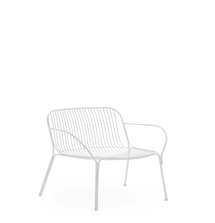 Fauteuil lounge extérieur HIRAY de Kartell, Blanc