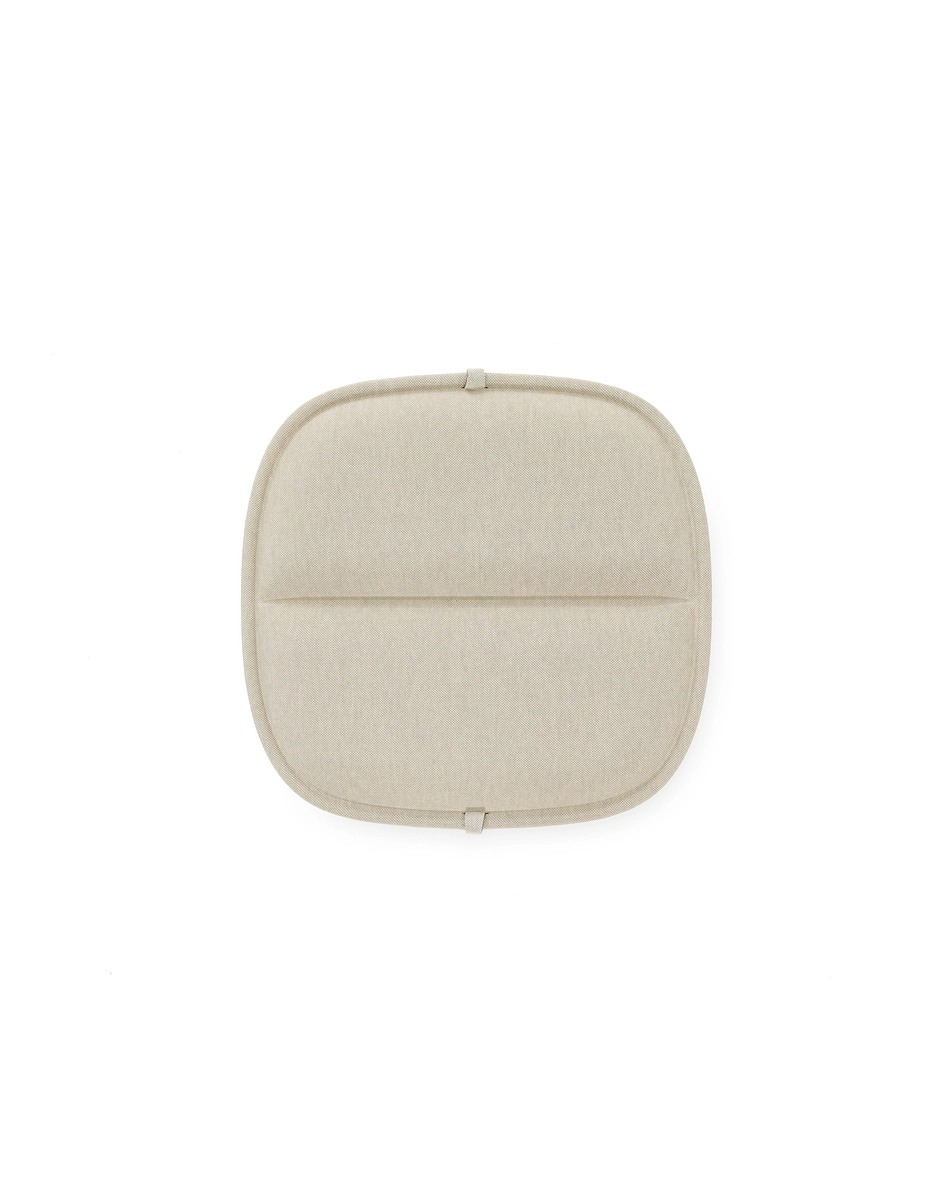 Coussin d'assise pour chaise et fauteuil de repas extérieur HIRAY, Écru
