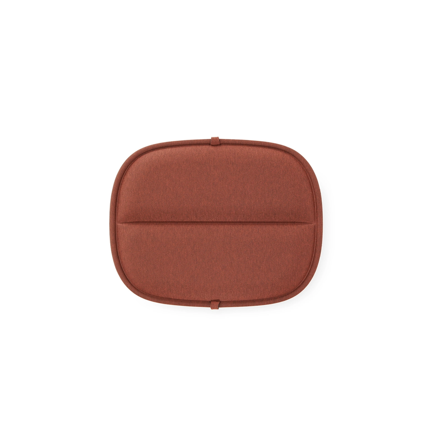 Coussin d'assise pour chaise et fauteuil de repas extérieur HIRAY de Kartell, Rouge brique
