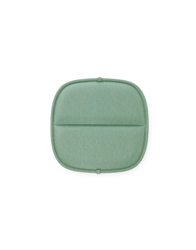 Coussin d'assise pour chaise et fauteuil de repas extérieur HIRAY de Kartell, Vert foncé Coussin d'assise pour chaise et fauteuil de repas extérieur HIRAY de Kartell, Vert foncé
